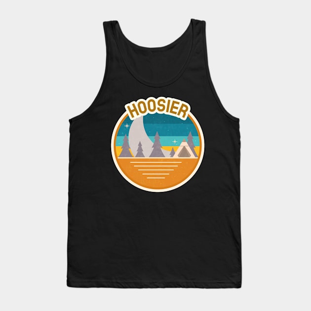 Hoosier Forest Camping Hiking and Backpacking through National Parks, Lakes, Campfires and Outdoors Tank Top by AbsurdStore